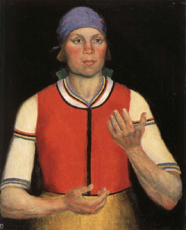 Kasimir Malevich The Working Woman Norge oil painting art